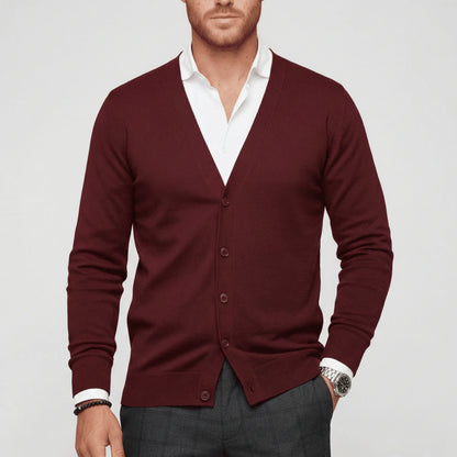 Slim-Fit Long-Sleeve Cardigan