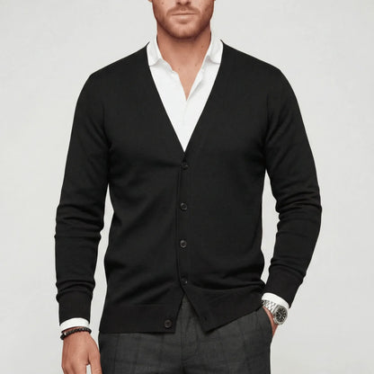 Slim-Fit Long-Sleeve Cardigan