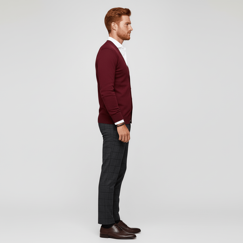 Slim-Fit Long-Sleeved Cardigan