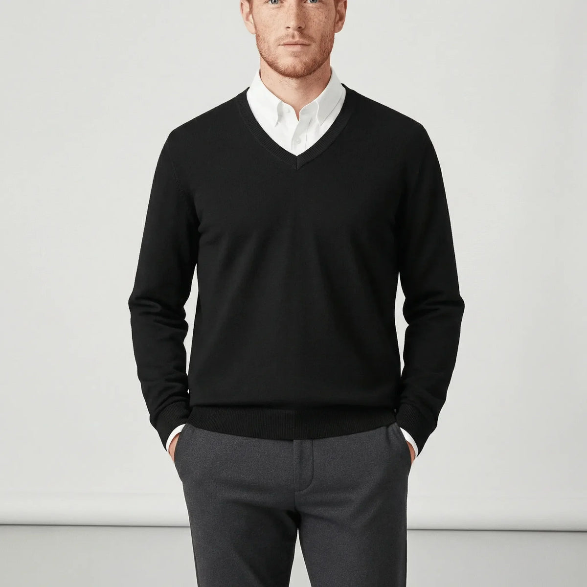 Slim-Fit V-Neck Sweater