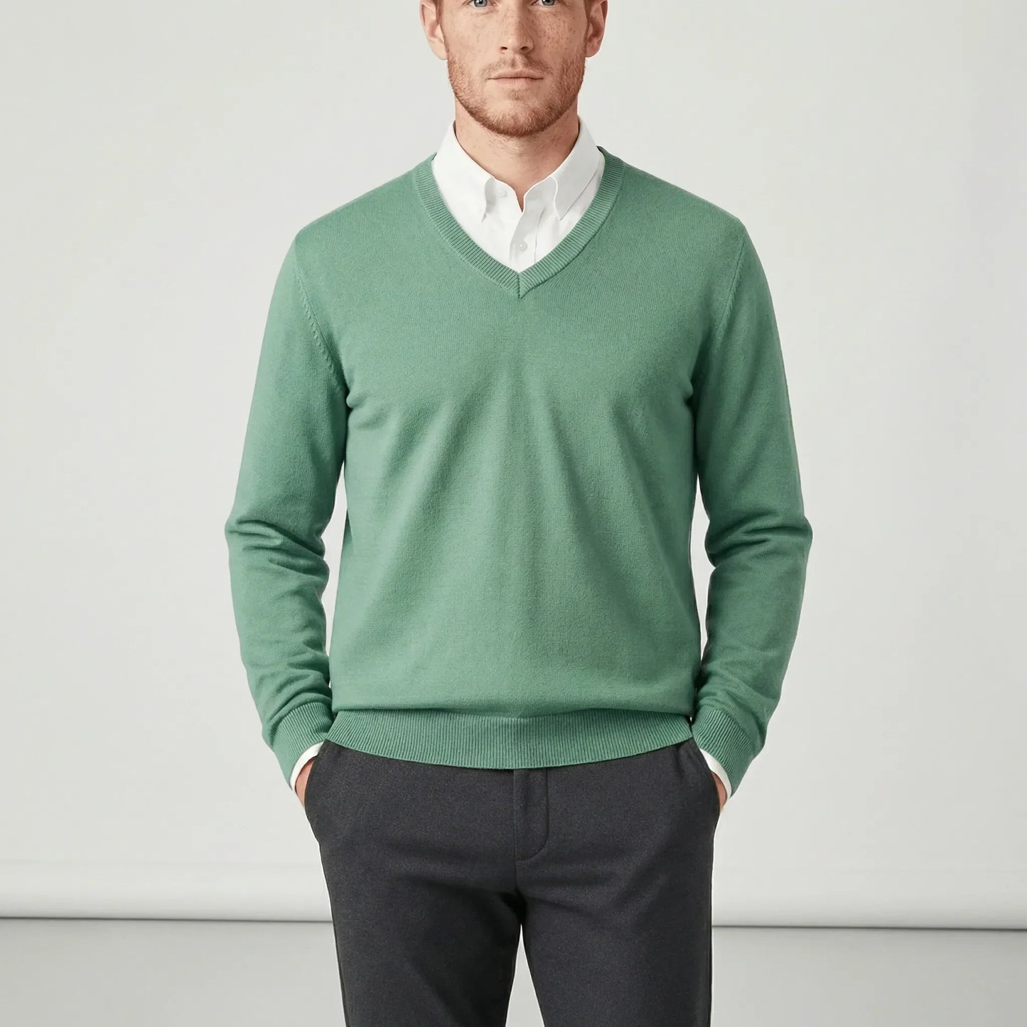 Slim-Fit V-Neck Sweater