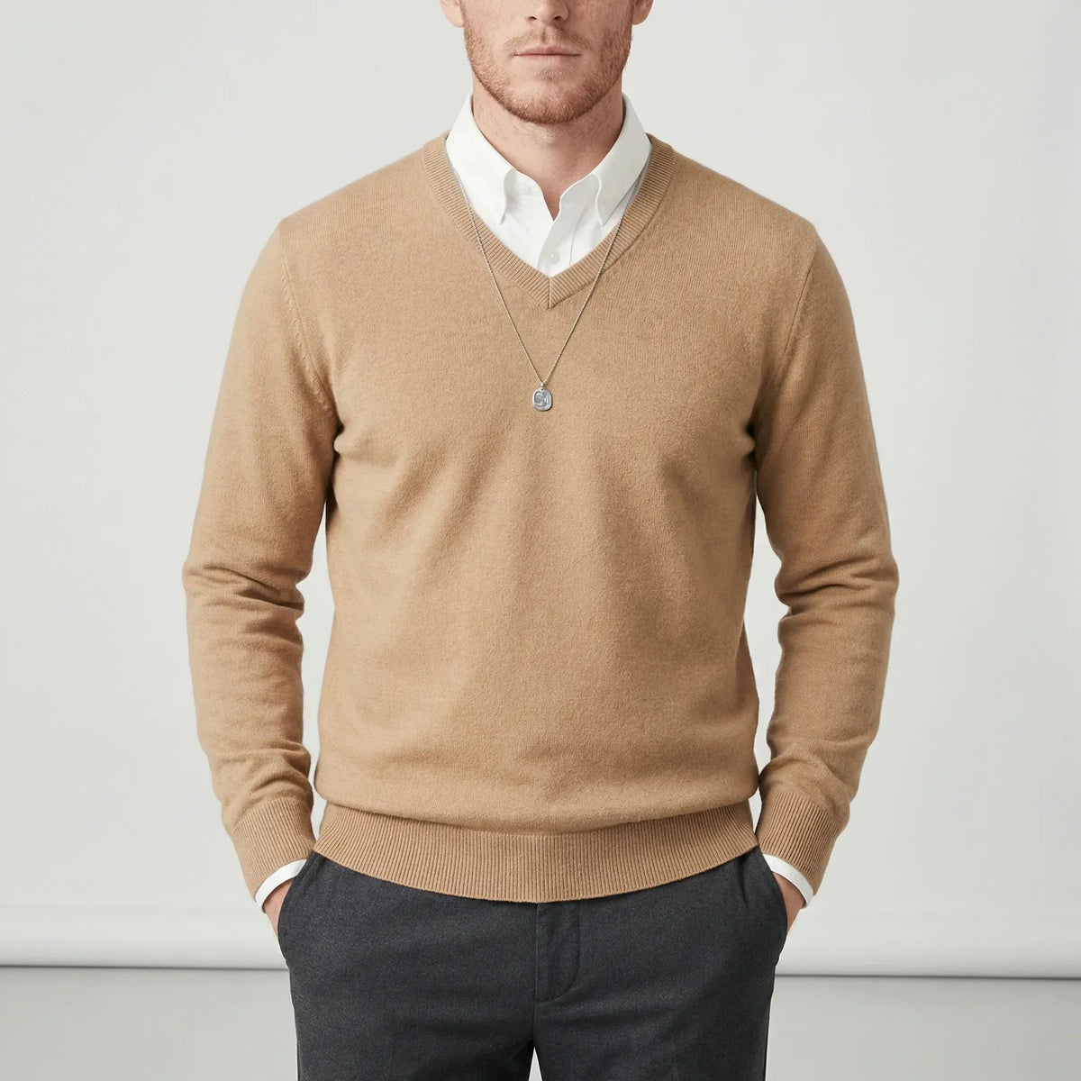 Slim-Fit V-Neck Sweater