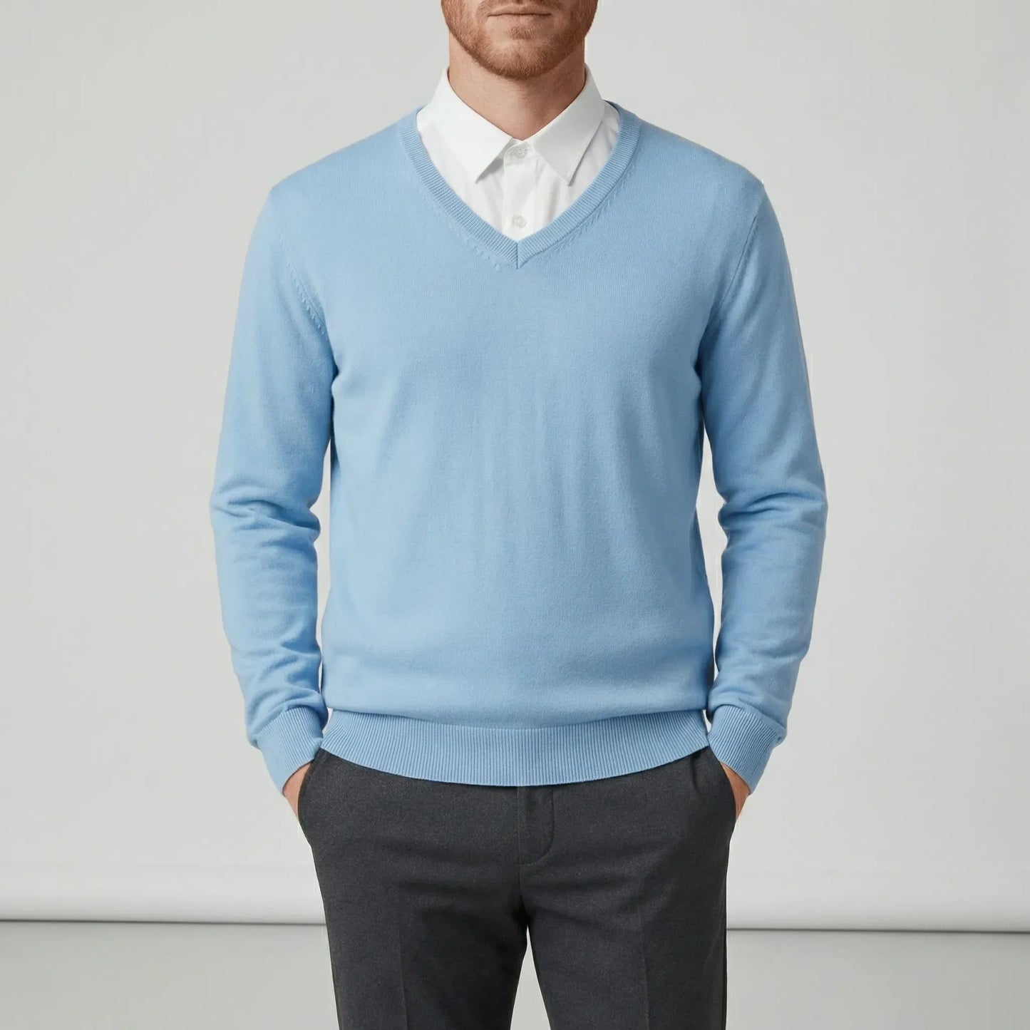 Slim-Fit V-Neck Sweater
