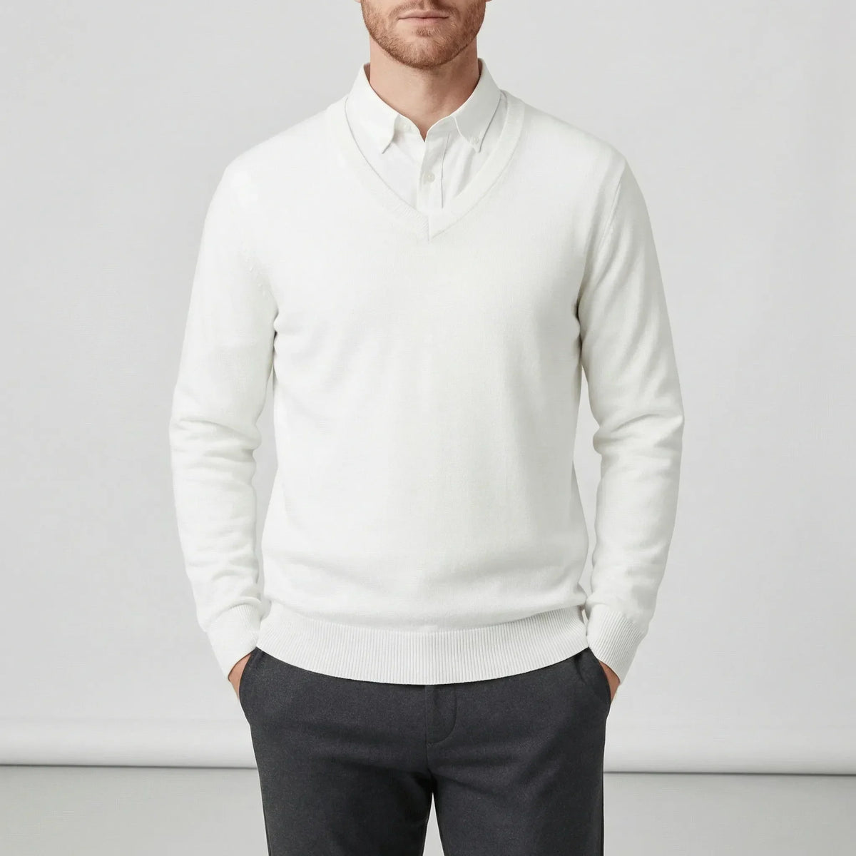 Slim-Fit V-Neck Sweater