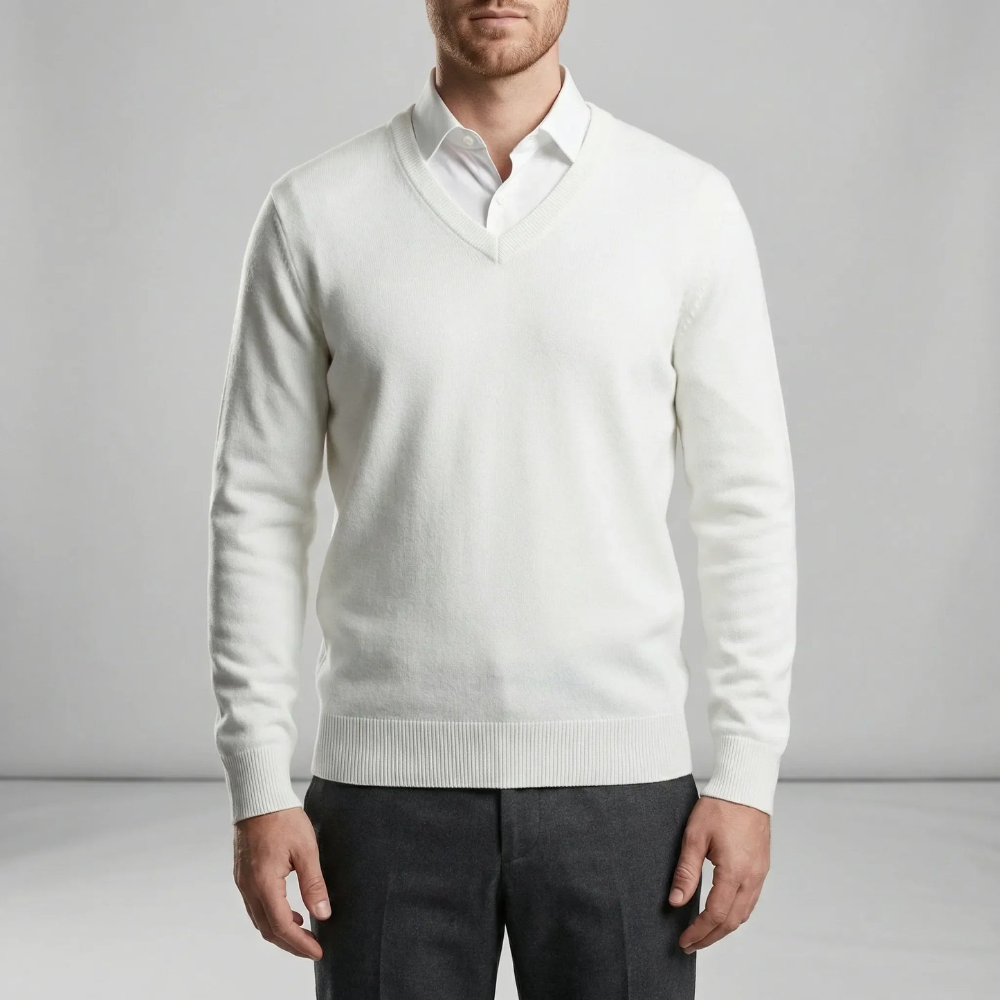 Slim-Fit V-Neck Sweater