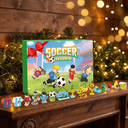 Football Advent Calendar, 600-Piece Brick Builds to Hang on the Tree
