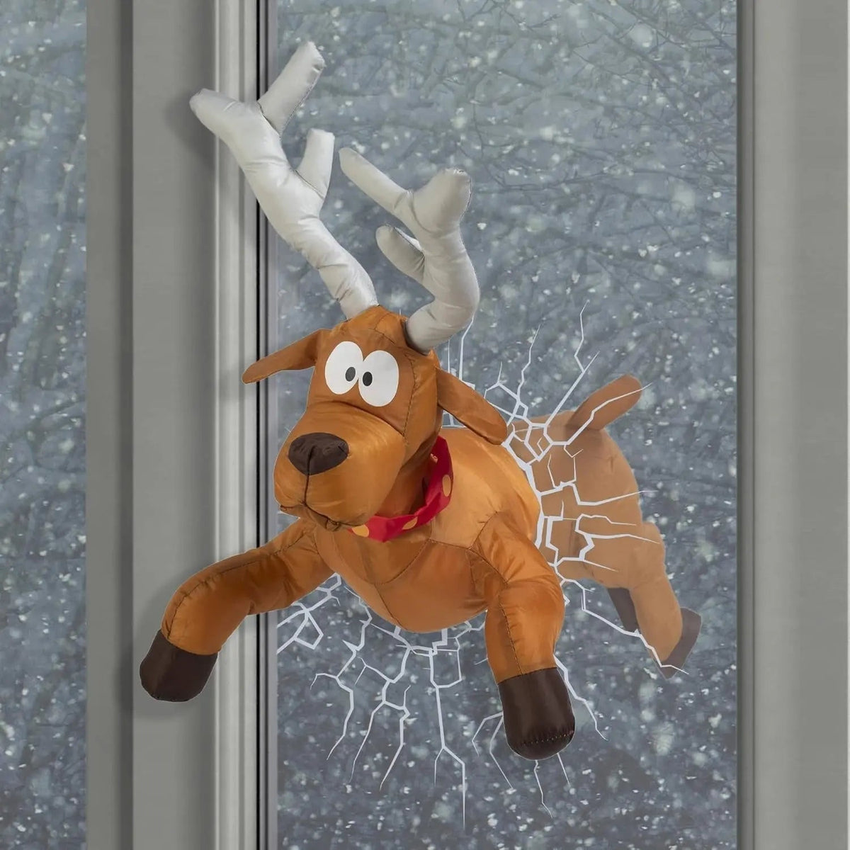 Sound-Activated Moving Santa Claus Christmas Window Figure