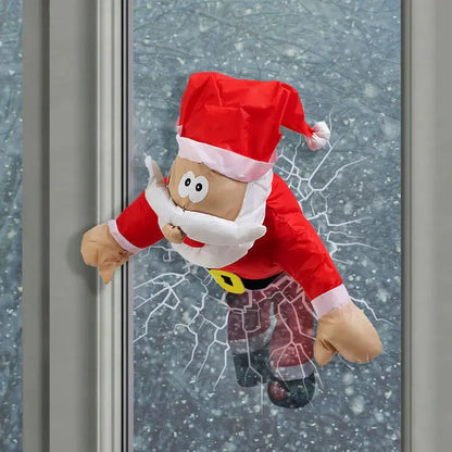 Sound-Activated Moving Santa Claus Christmas Window Figure
