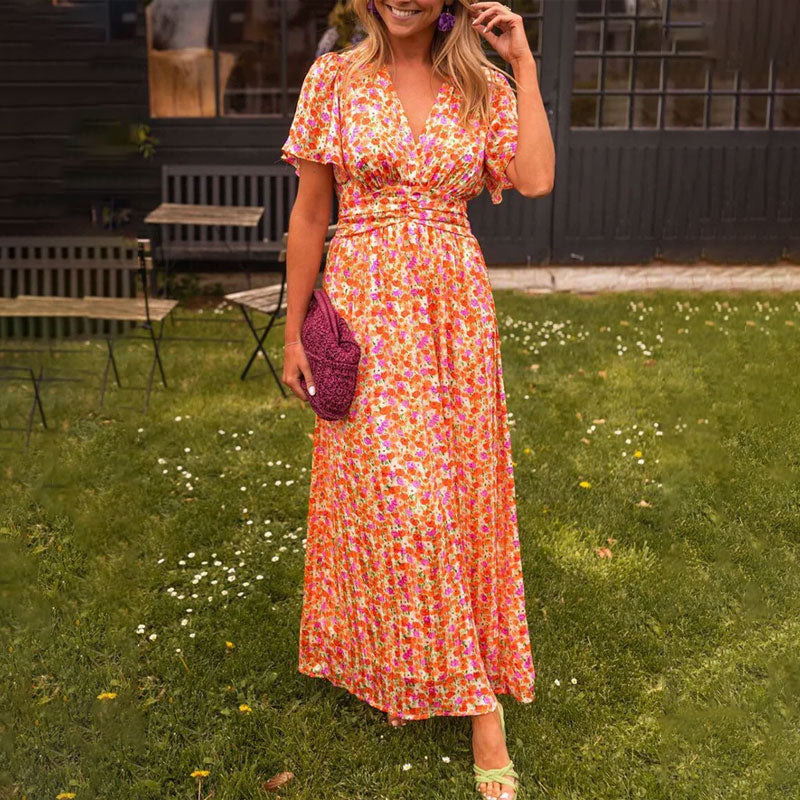 Camille | Elegant V-Neck Dress for Modern Women - Image 1