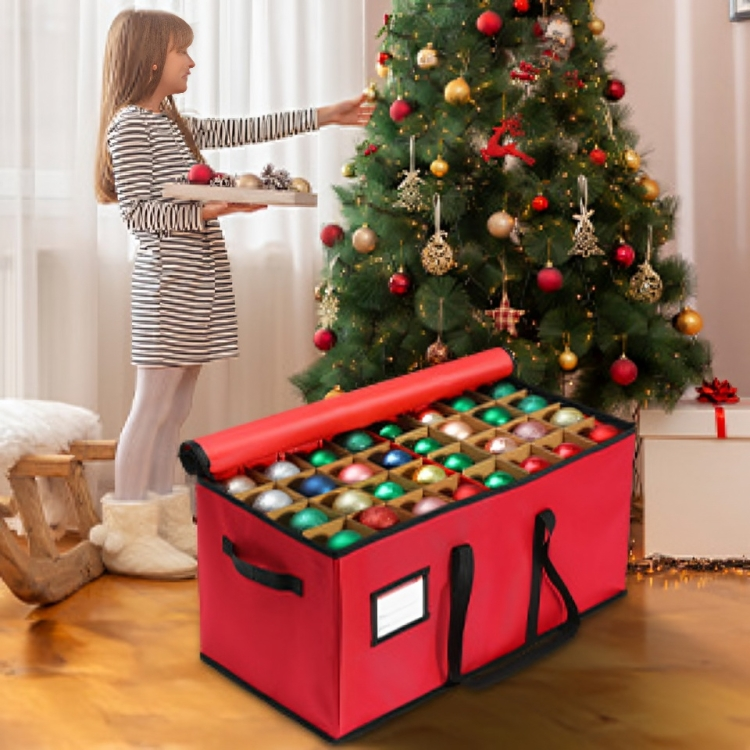 Stackable Ornament Storage Container - Holds 72 Baubles