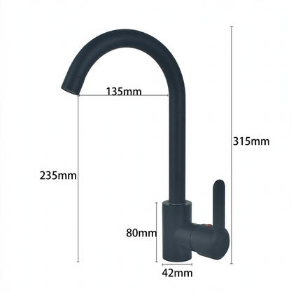 Stainless Steel Kitchen Faucet, Mixer or Cold Water