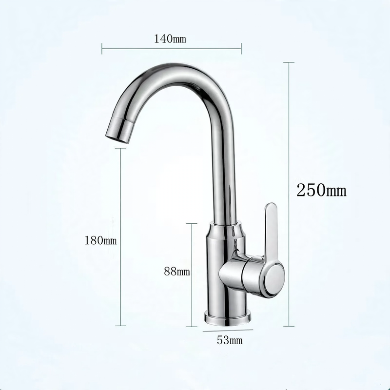 Stainless Steel Kitchen Faucet, Mixer or Cold Water