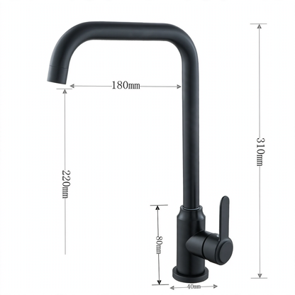 Stainless Steel Kitchen Faucet, Mixer or Cold Water