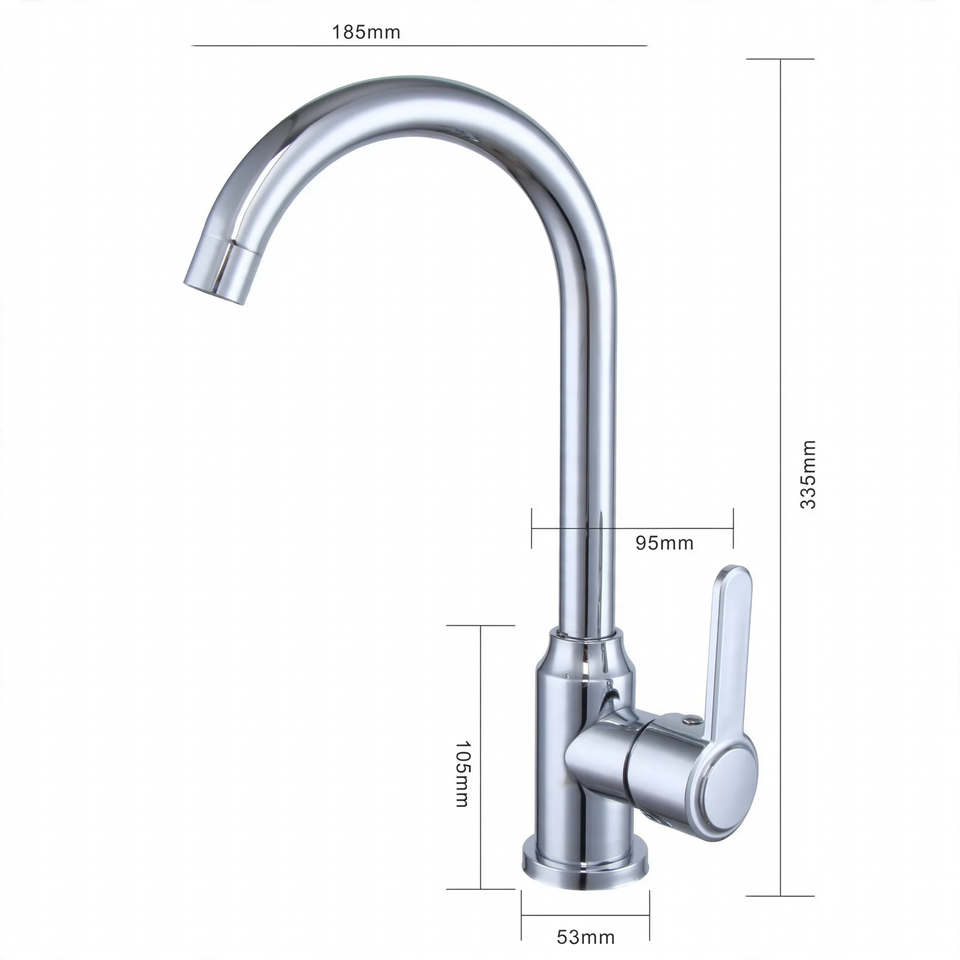 Stainless Steel Kitchen Faucet, Mixer or Cold Water
