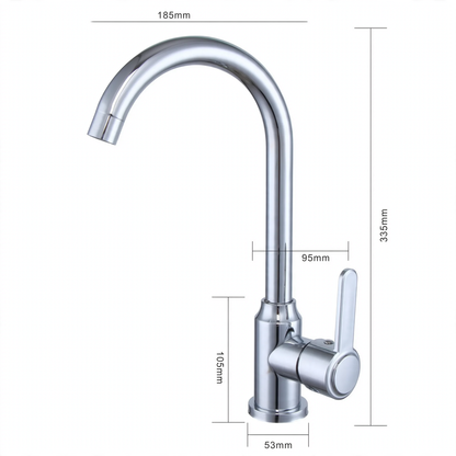 Stainless Steel Kitchen Faucet, Mixer or Cold Water