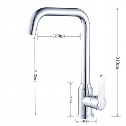 Stainless Steel Kitchen Faucet, Mixer or Cold Water