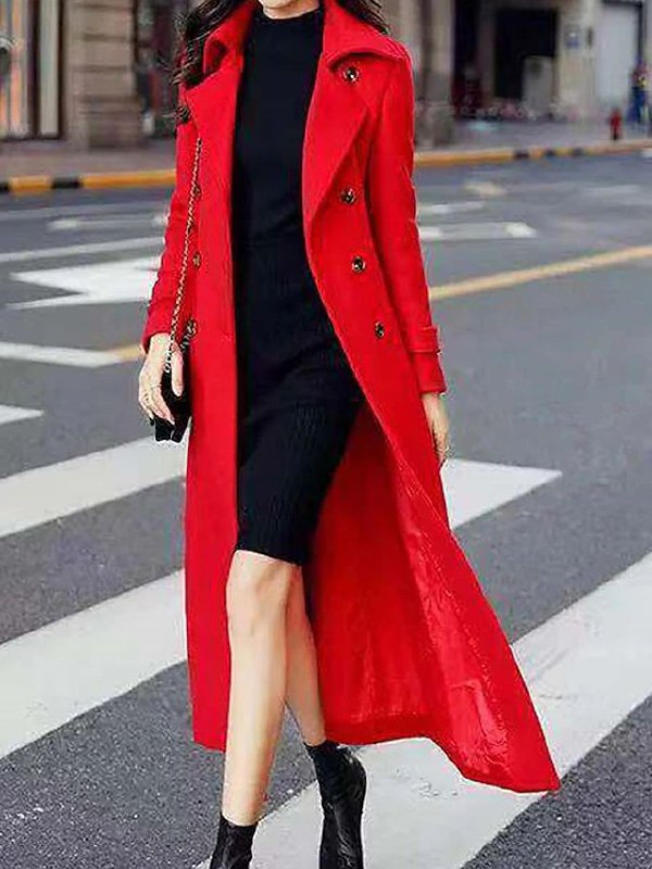 Stylish Women's Wool Coat