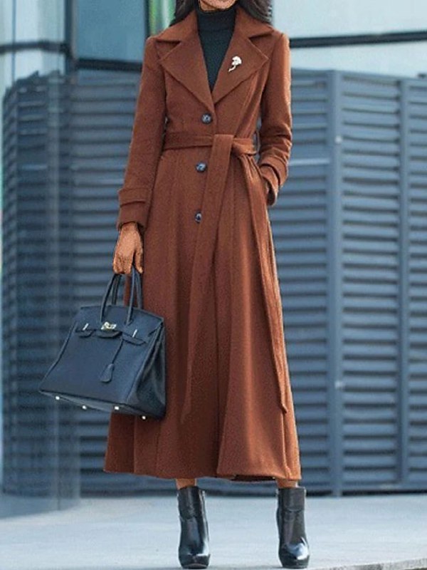 Stylish Women's Wool Coat