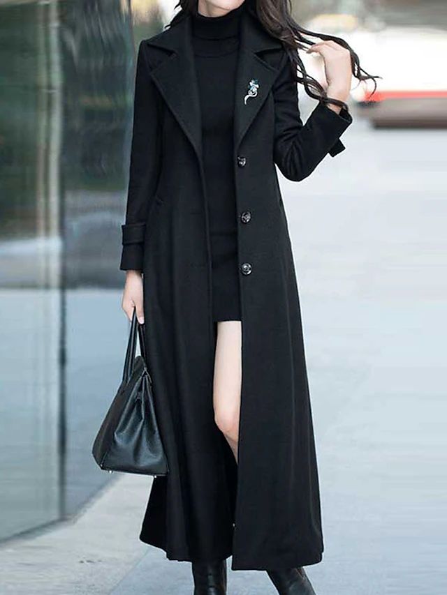Stylish Women's Wool Coat