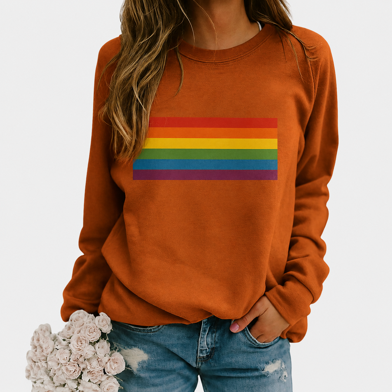 Tabitha | Women's Long Sleeve Crewneck Sweatshirt - Image 1