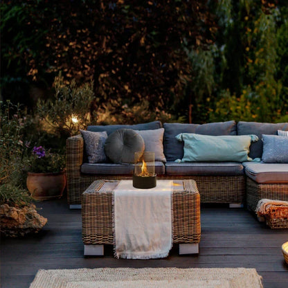 Tabletop Fire Bowl with Flame Effect | Wireless and Dimmable | Weatherproof