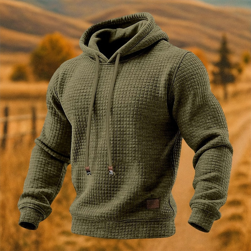 Textured Pullover Hoodie