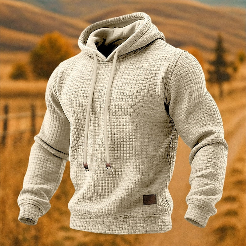 Textured Pullover Hoodie