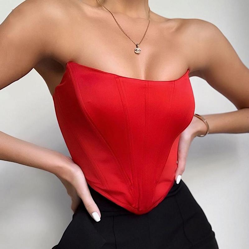 Image of Theresa | Women's Strapless Fitted Top