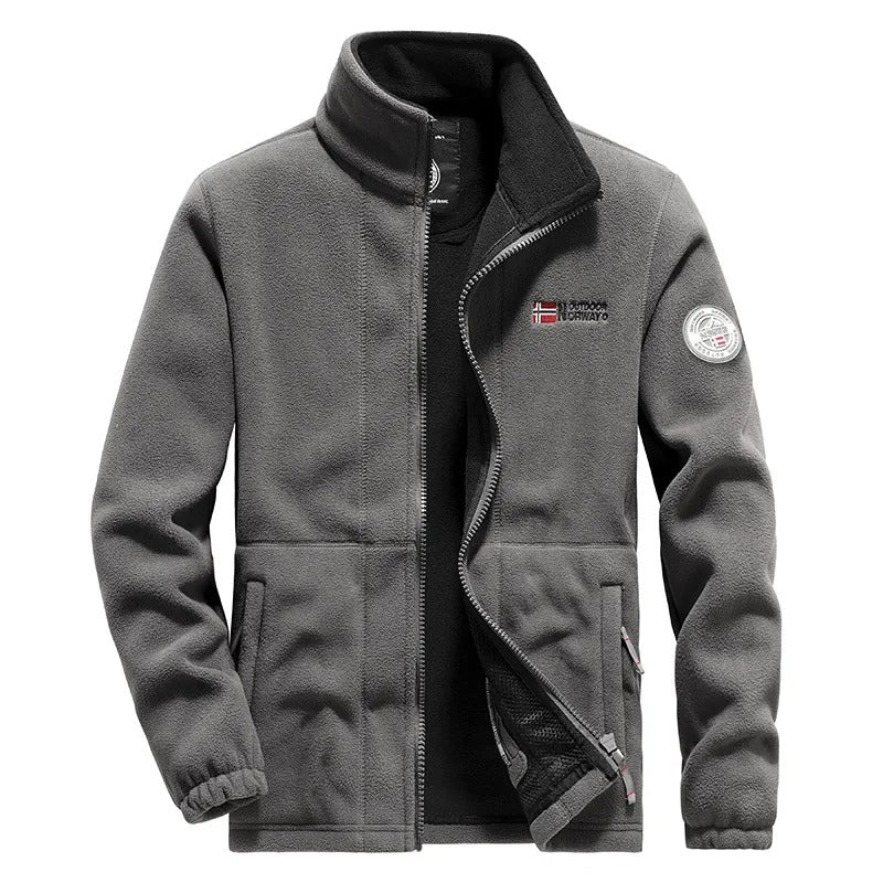 Thick Polar Fleece Jacket for Men – Warm & Robust