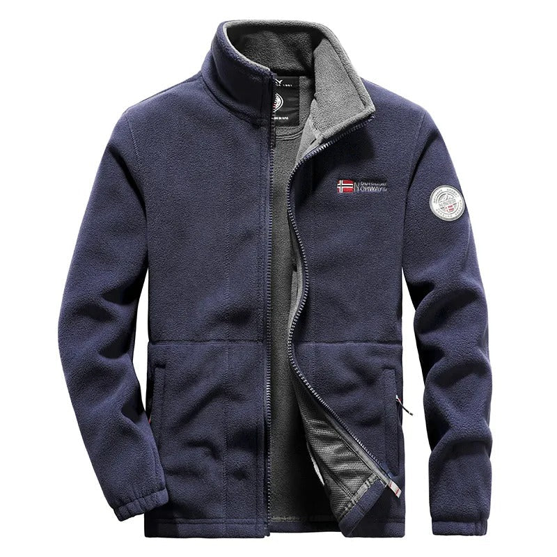 Thick Polar Fleece Jacket for Men – Warm & Robust