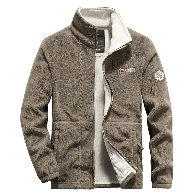 Thick Polar Fleece Jacket for Men – Warm & Robust