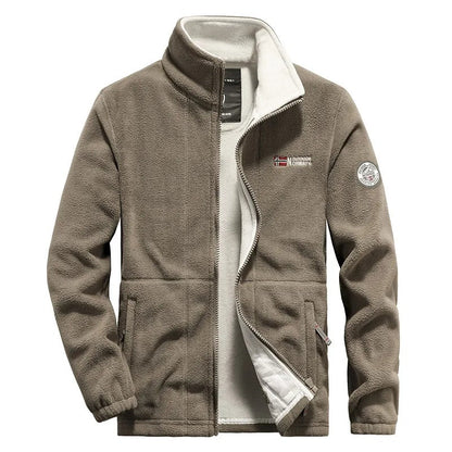 Thick Polar Fleece Jacket for Men – Warm & Robust