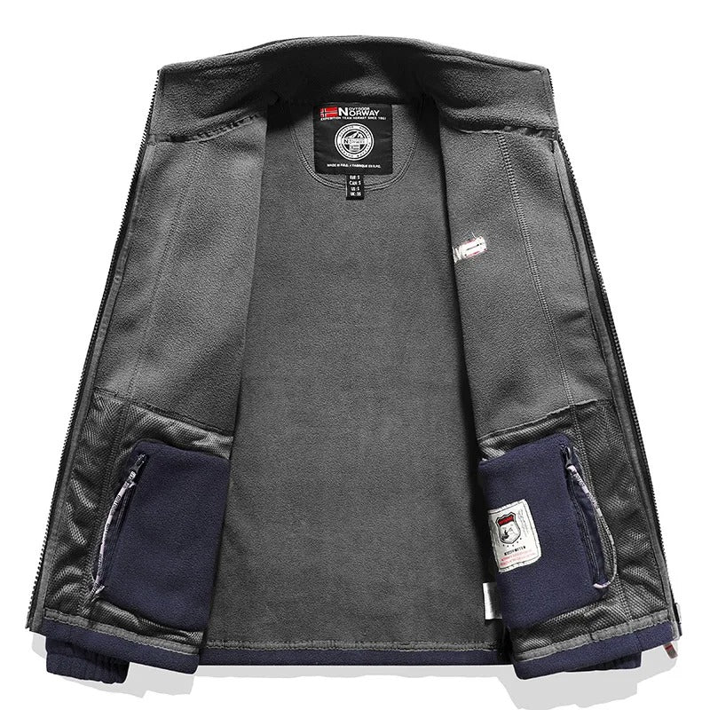 Thick Polar Fleece Jacket for Men – Warm & Robust