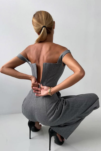 Three-Piece Set with Double-Breasted Blazer