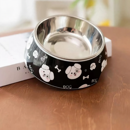 Tilted Double Bowl for Dogs and Cats
