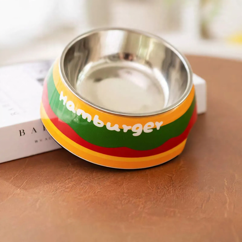 Tilted Double Bowl for Dogs and Cats
