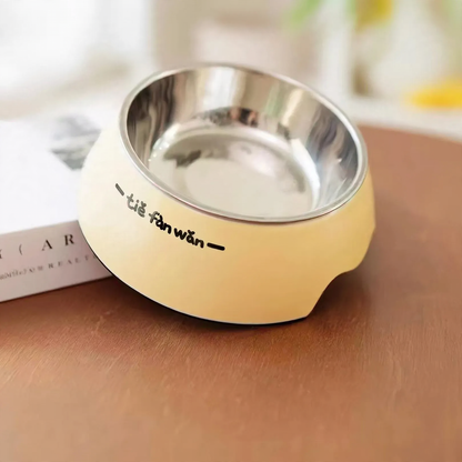 Tilted Double Bowl for Dogs and Cats