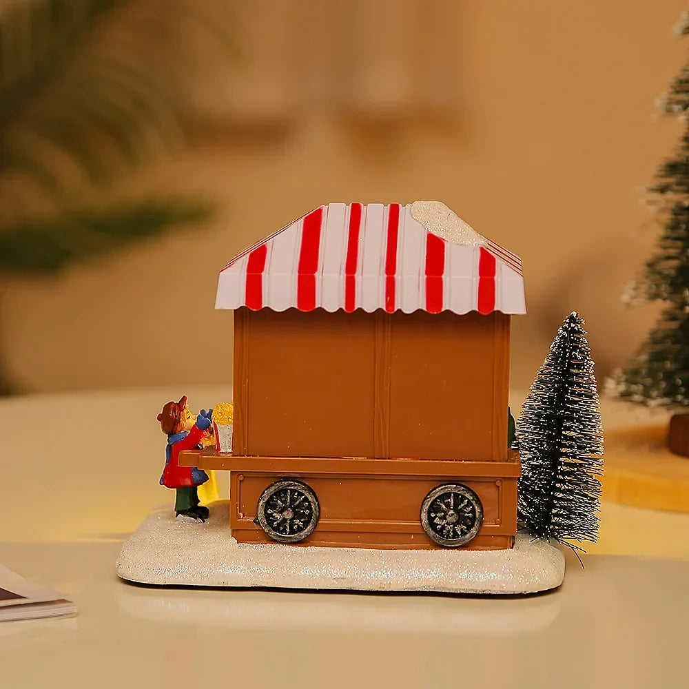 Toy Shop Christmas Scene with LED Lights and Music