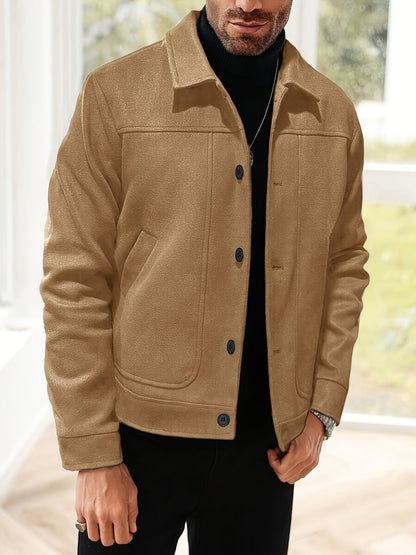 Transitional Jacket with Button Placket