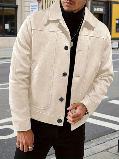 Transitional Jacket with Button Placket