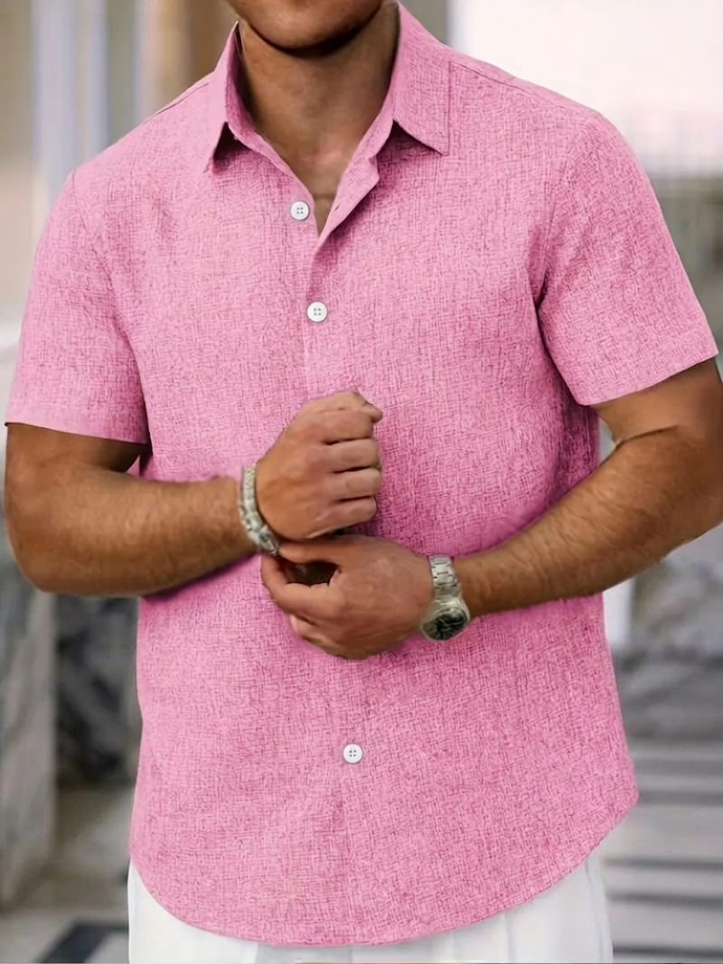 Trey | Classic Short Sleeve Shirt for Men - Image 3