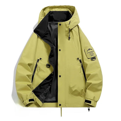 Unisex Long-Sleeved Hooded Winter Ski Jacket