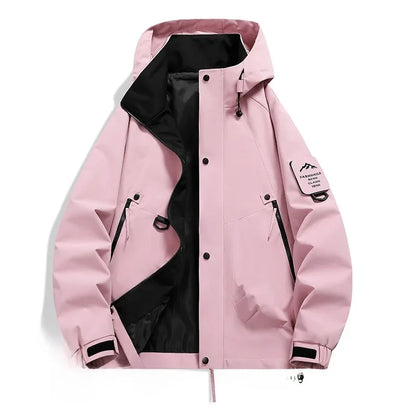 Unisex Long-Sleeved Hooded Winter Ski Jacket