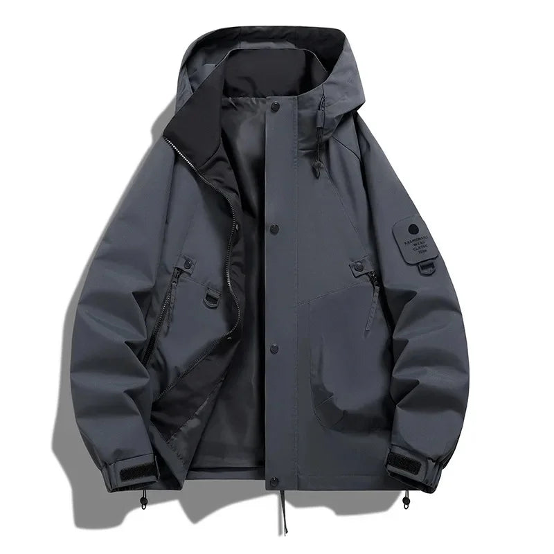 Unisex Long-Sleeved Hooded Winter Ski Jacket