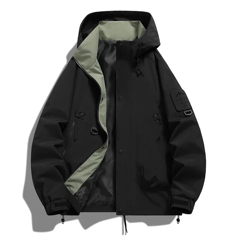 Unisex Long-Sleeved Hooded Winter Ski Jacket