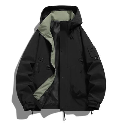 Unisex Long-Sleeved Hooded Winter Ski Jacket