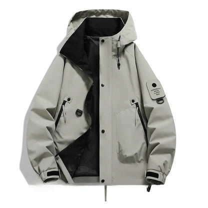 Unisex Long-Sleeved Hooded Winter Ski Jacket