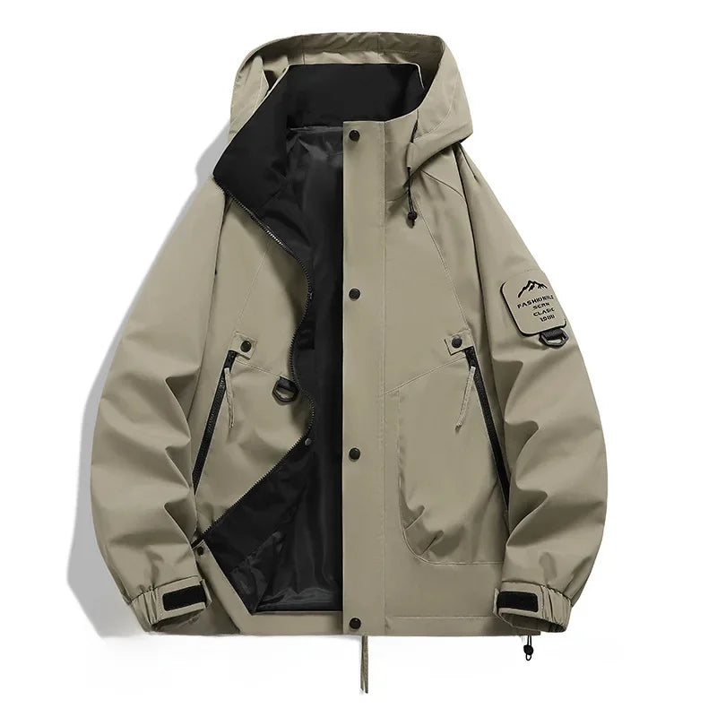 Unisex Long-Sleeved Hooded Winter Ski Jacket