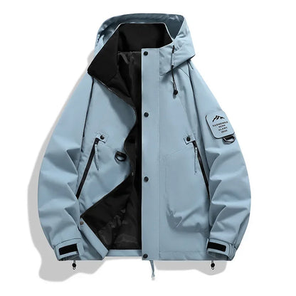 Unisex Long-Sleeved Hooded Winter Ski Jacket