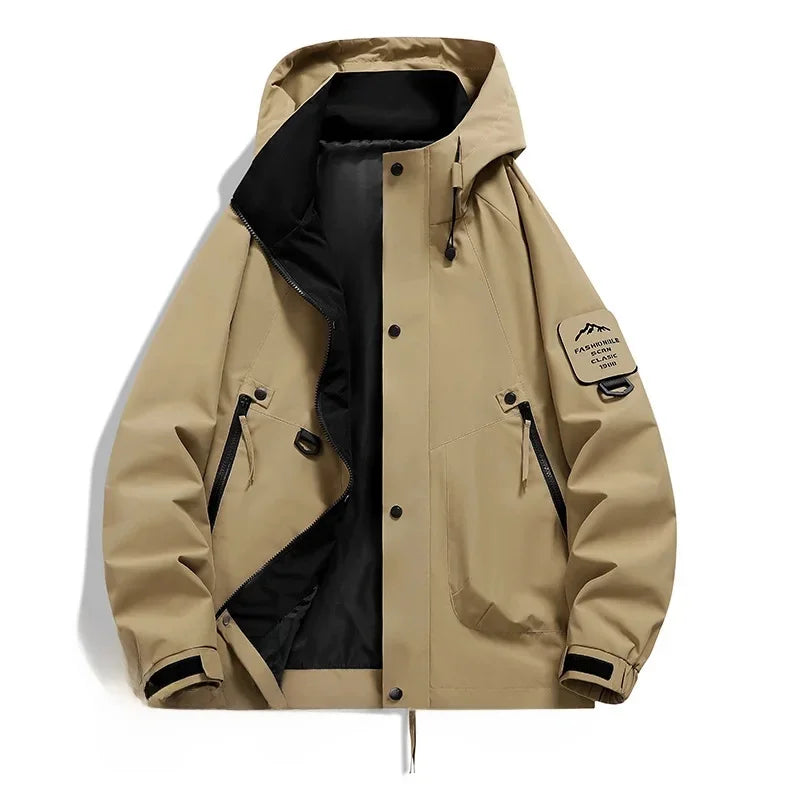 Unisex Long-Sleeved Hooded Winter Ski Jacket